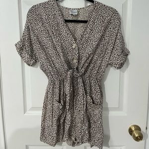 Cheetah romper size small